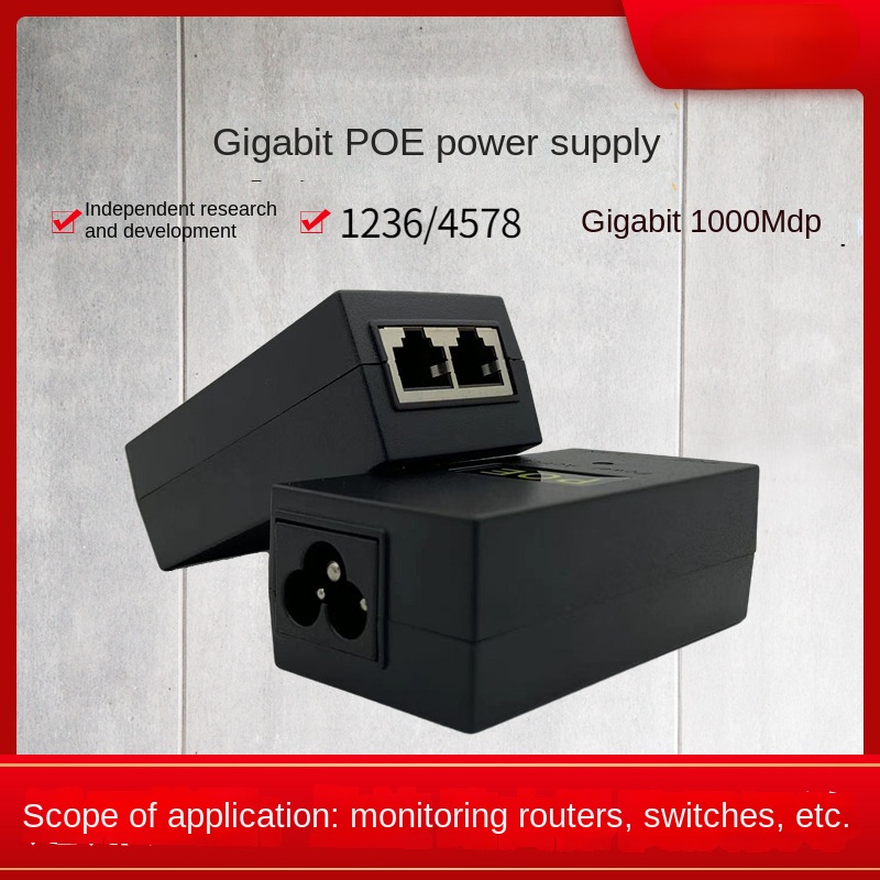 Power Over Ethernet - POE Gigabit Güç 48V0.5A/24V 1A Ethernet