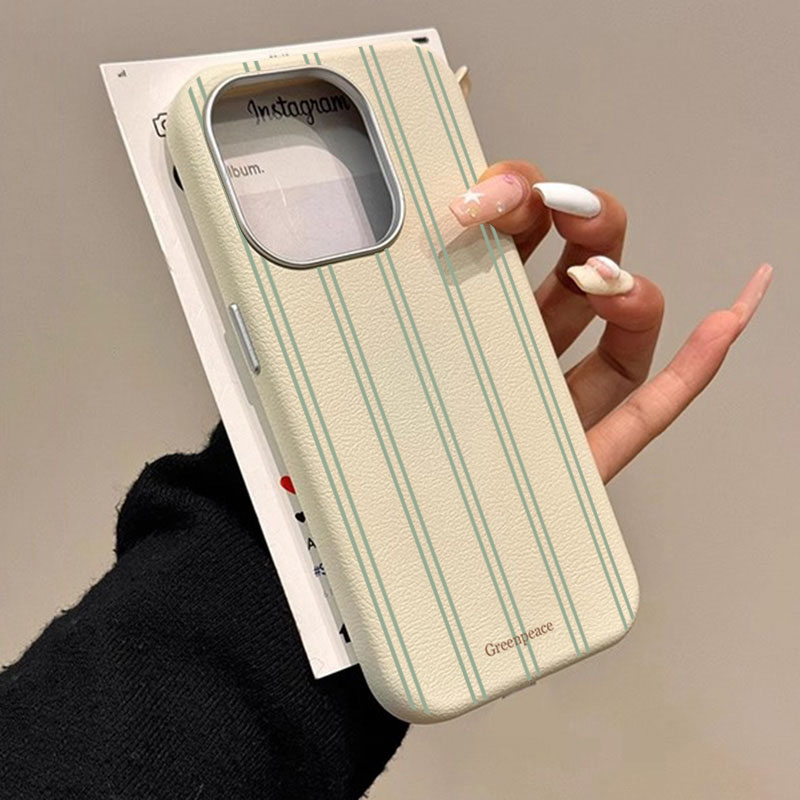 Receipt Printer Thermal - Yeşil Şerit Lichee Desen Telefon Kılıfı